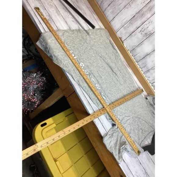 Acubi mermaidcore fairycoreVictoria's Secret V Neck Long Sleeve Tunic Small Gray - Picture 3 of 5